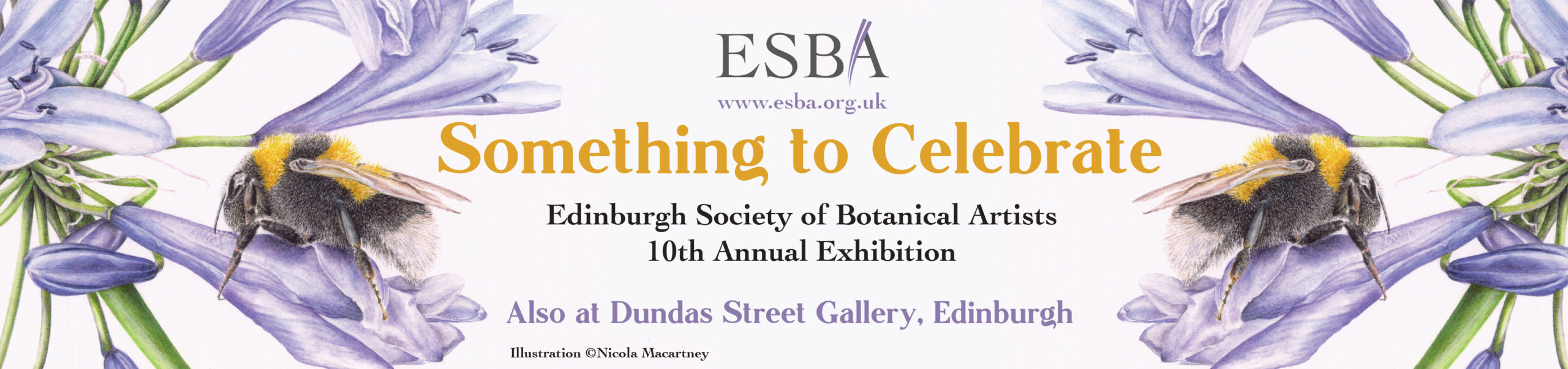 Something to Celebrate’ ESBA’s 10th Annual Exhibition Also at Dundas Street Gallery, Edinburgh - Illustration by Nicola Macartney